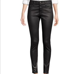 AG Jeans farrah highrise ankle faux leather skinny